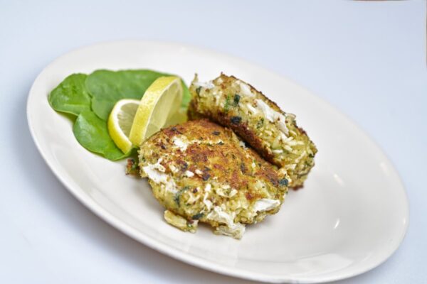 Crab and Spinach Cake